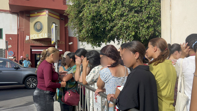 Migrant Children Wait To Be Registered At Ceuta'S Police Headquarters