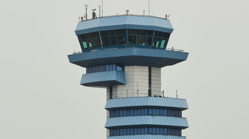 New aircraft parking platform at Bucharest Henri Coanda International Airport, Otopeni, Ilfov, Romania - 17 May 2023
