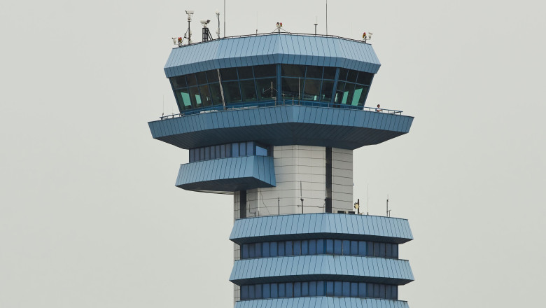 New aircraft parking platform at Bucharest Henri Coanda International Airport, Otopeni, Ilfov, Romania - 17 May 2023
