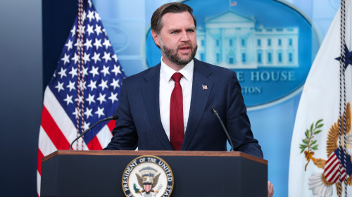 Vice President Vance Holds White House Press Briefing