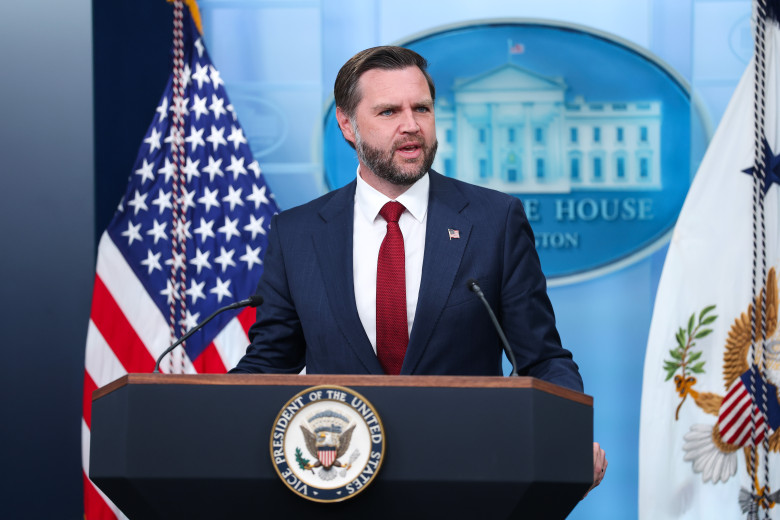 Vice President Vance Holds White House Press Briefing
