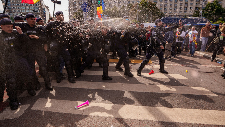 violente protestul ciobanilor