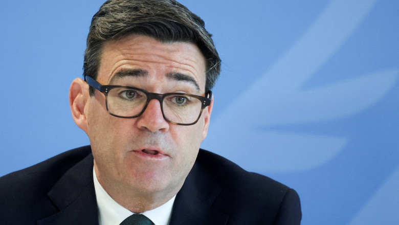 Prime Minister Andy Burnham Attends Wildfire Summit In North West England