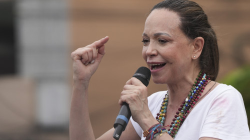 Maria Corina Machado Attends A Gathering Of Venezuelans In Panama