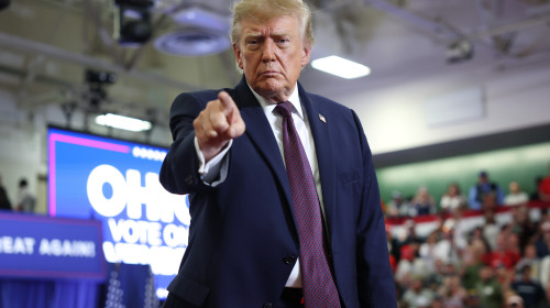 President Trump Holds Midterm Rally In Ohio