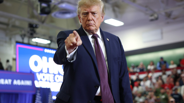 President Trump Holds Midterm Rally In Ohio