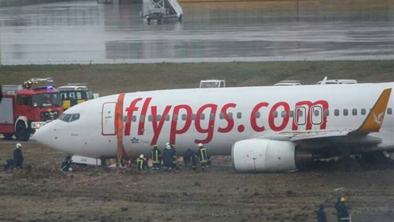 Avion Pegasus ieșit de pe pistă în Istanbul