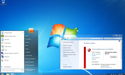 Windows 7 moare