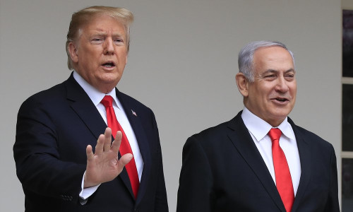 Donald Trump cu Benjamin Netanyahu