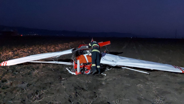 Avion prăbușit la Șiria, în județul Arad