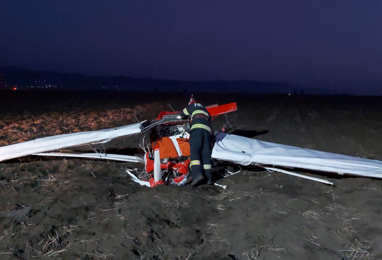 Avion prăbușit la Șiria, în județul Arad