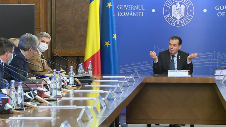 Ședință de Guvern cu Ludovic Orban