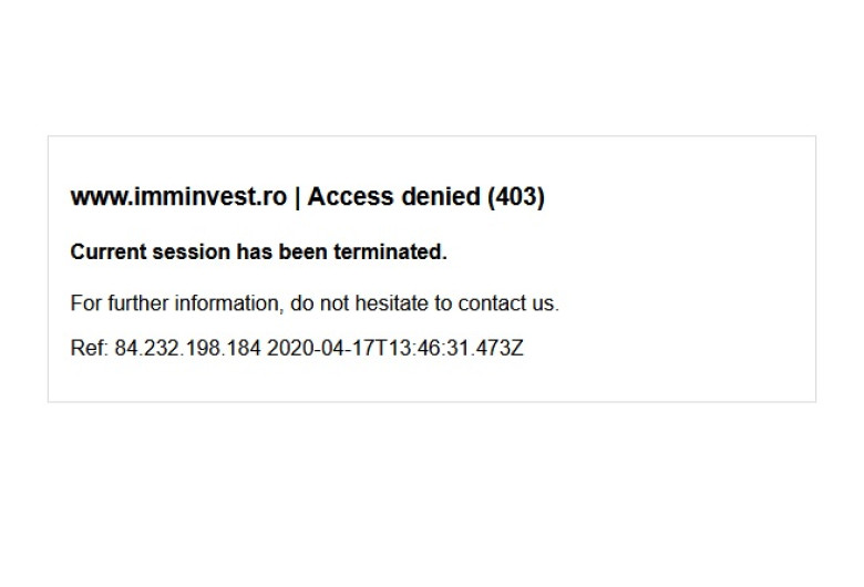Site-ul imminvest blocat