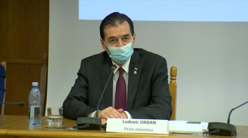 Ludovic Orban cu mască de protecție
