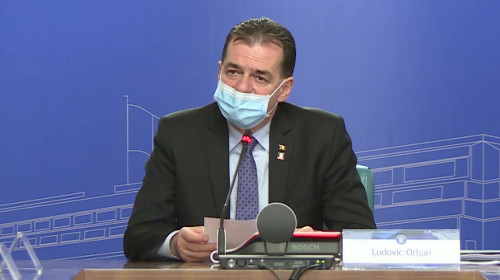 Ludovic Orban, în ședință de Guvern, cu mască de protecție