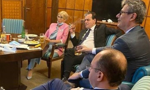Orban fumează, Popescu bea și Aurescu are trabuc