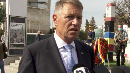 Klaus Iohannis în Piața Universității, la Kilometrul 0 al democrației