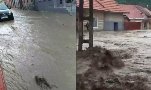Inundații mari în Oravița