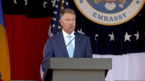 Klaus Iohannis la Ambasada SUA