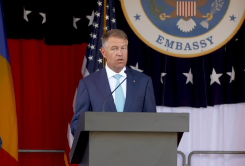 Klaus Iohannis la Ambasada SUA