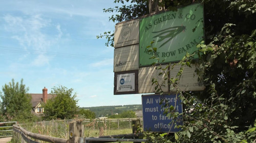 Fermă din Herefordshire, Marea Britanie cu COVID-19