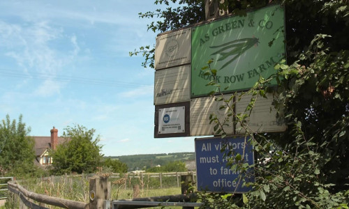 Fermă din Herefordshire, Marea Britanie cu COVID-19