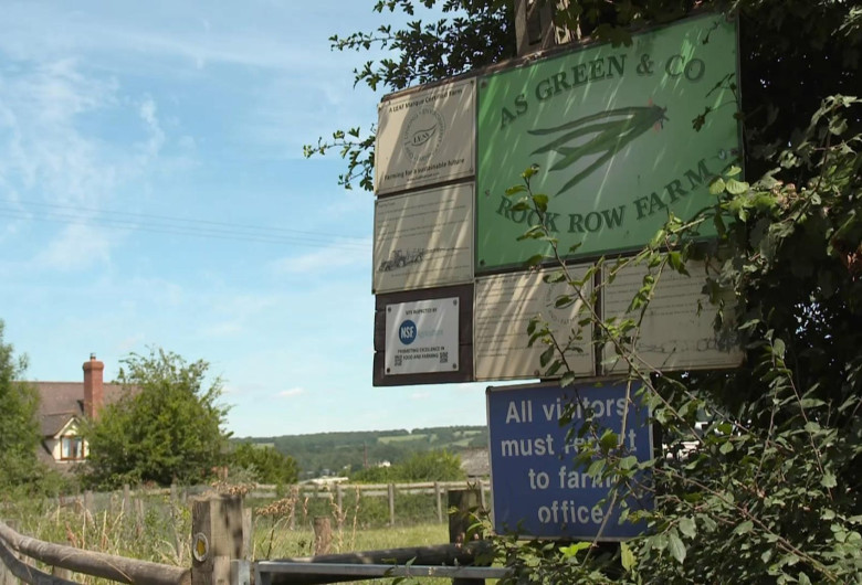 Fermă din Herefordshire, Marea Britanie cu COVID-19
