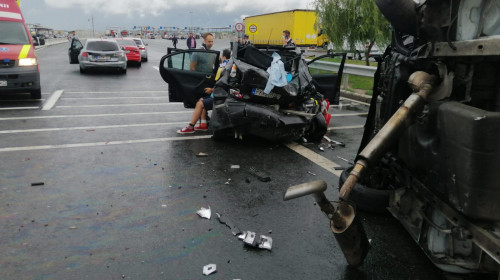 Accident rutier pe A1 aproape de Vama Nădlac