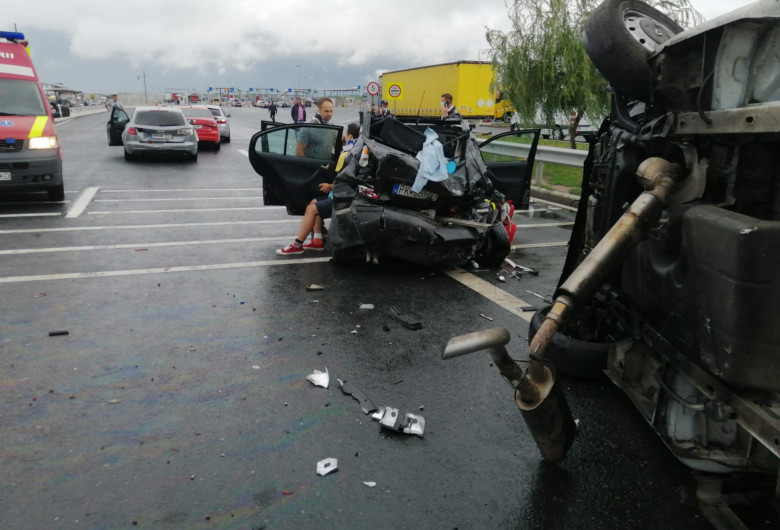 Accident rutier pe A1 aproape de Vama Nădlac