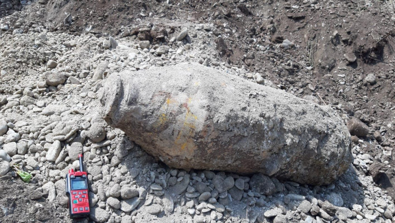 Bombă de aviație găsită în Ploiești