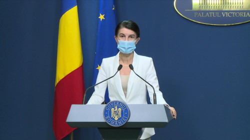 Violeta Alexandru la Guvern, cu mască