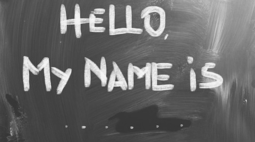 Hello My Name Is Concept