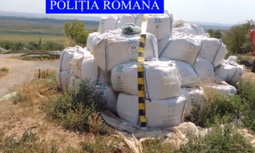 Saci de azotat de amoniu, găsiți la Galați