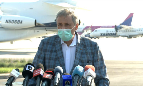 Marcel Vela pe Aeroportul Otopeni