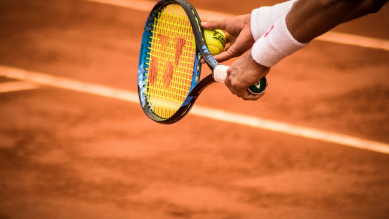 Jucător de tenis, rachetă, sportiv