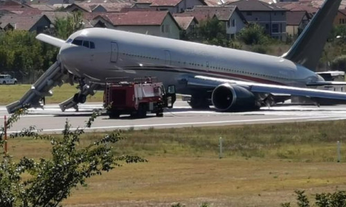 Avion aterizat forțat pe Aeroportul Băneasa
