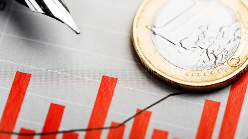 Euro, moneda unică europeană, creștere, valută, curs de schimb