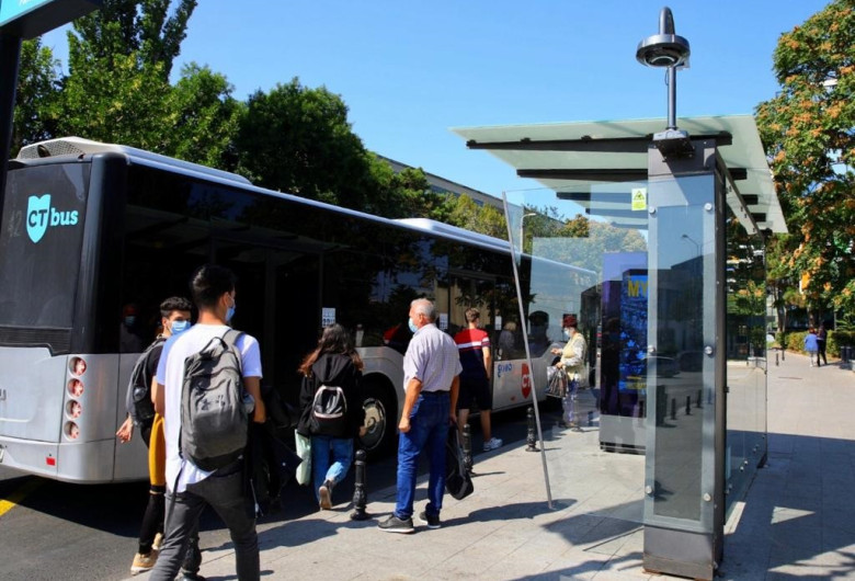 Stație inteligentă de autobuz CT BUS în Constanța