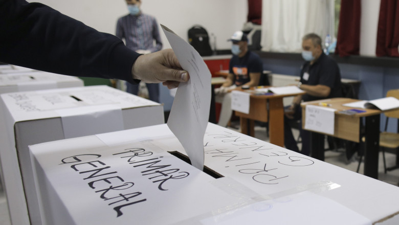 Vot, alegeri locale pentru Primăria Capitalei, buletin de vot, urne, secție de votare