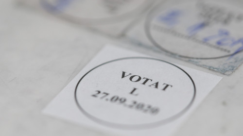 Votat, buletin de vot, alegerile din 27 sept 2020