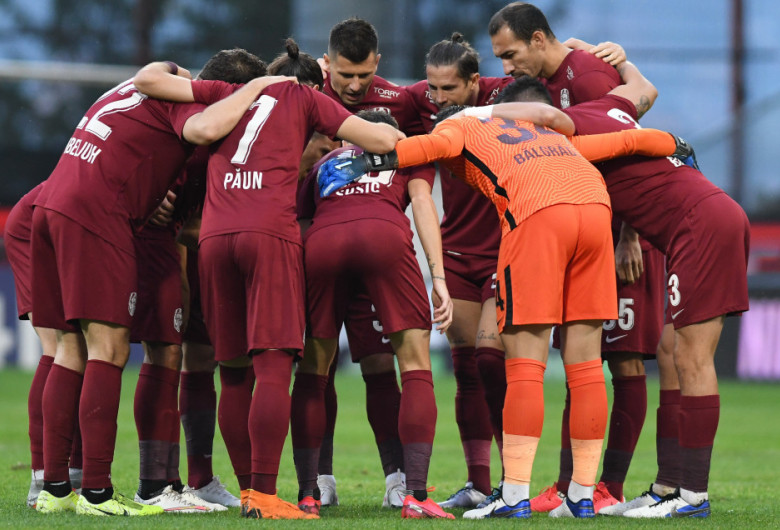 Jucătorii lui CFR Cluj, la meciul cu KuPS