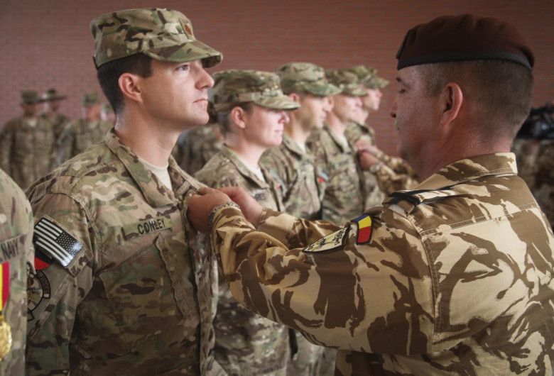 Sean_Conley_receives_Romanian_Emblem_of_Honor