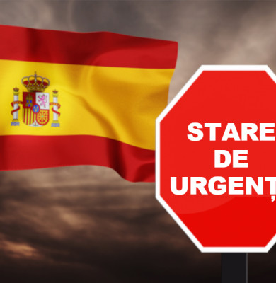 Spania intră în stare de urgență, lockdown, restricții, coronavirus, COVID-19, SARS-CoV-2, Madrid