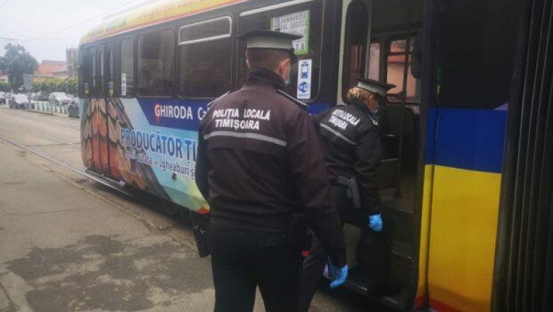 Poliția Locală Timișoara în tramvai, controale în Timiș, transport în comun