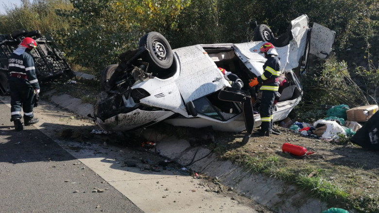 Accident grav în Alba