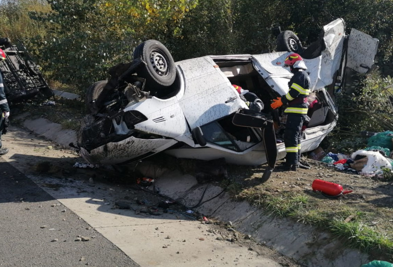 Accident grav în Alba