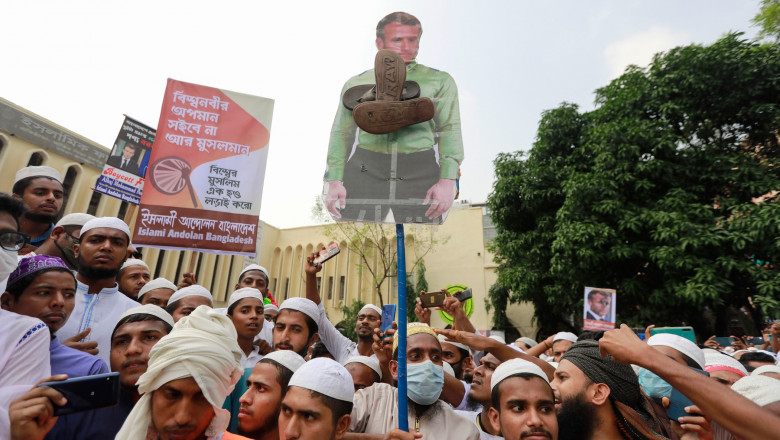 Proteste anti-Macron în Bangladesh