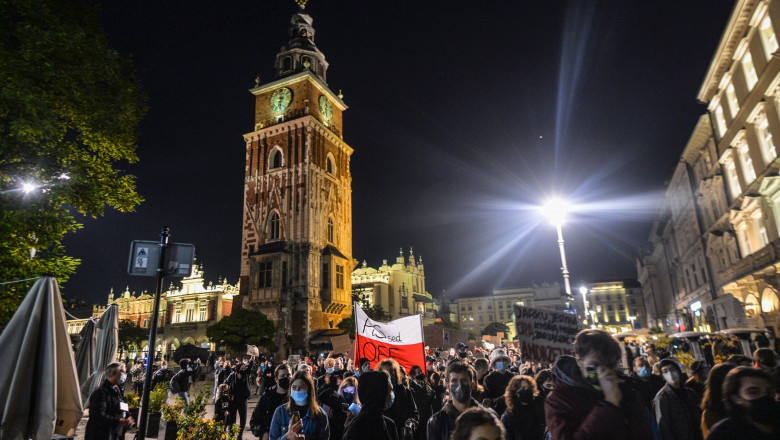Anti-abortion protests continue in Poland - 27 Oct 2020