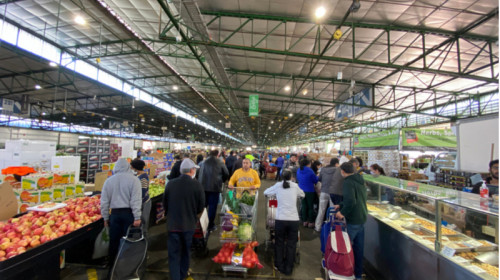 Piață agroalimentară, legume, fructe, alimente, cumpărături