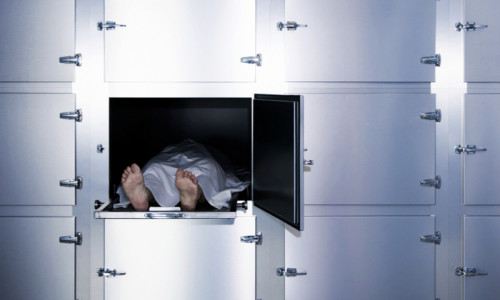 Morgă, anatomie patologică, mort, frigider cu cadavru, deces